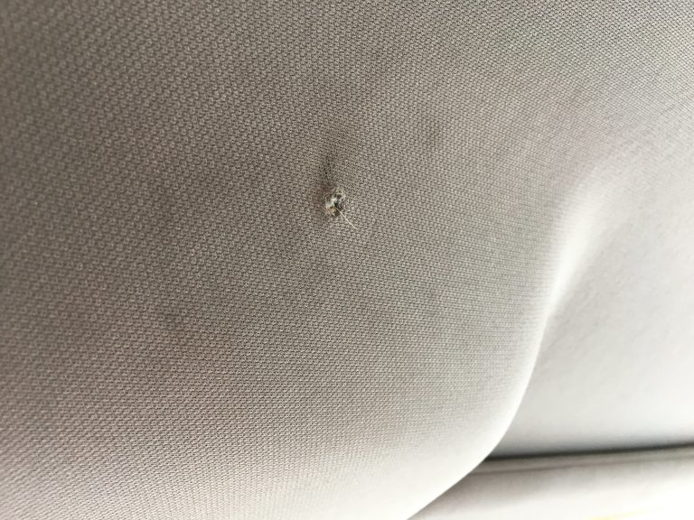 damaged car upholstery