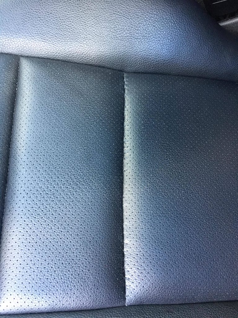 cleaned and polished car upholstery